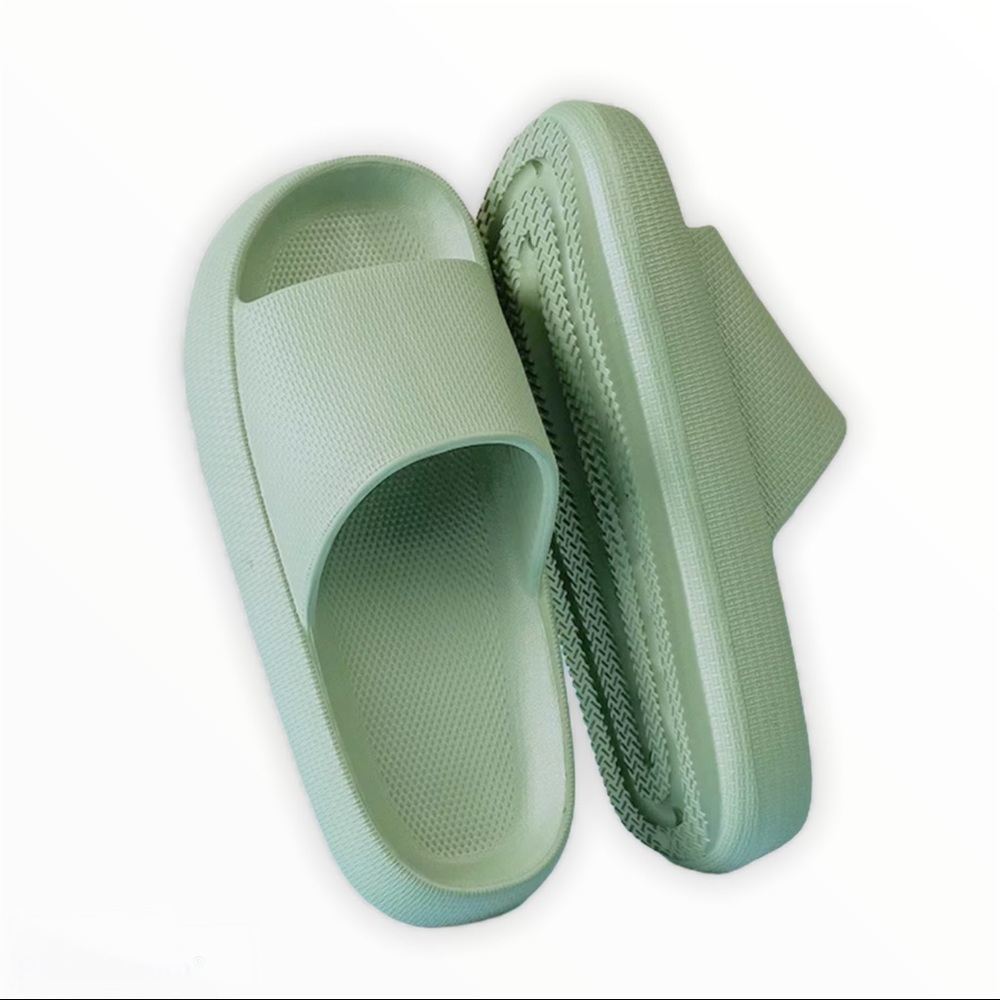 Moss Green - Thicken sole waterproof slides